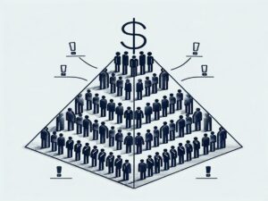 Explicação sobre o funcionamento de esquemas de pirâmide financeira e seus impactos no Brasil.