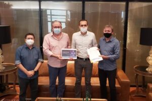 Ricardo Cavalcante Maurício Filizola Eduardo Diogo e Alci Porto discutem Indústria Comércio e Serviços no Estado do Ceará