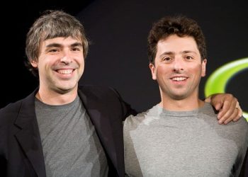 Larry Page e Sergey Brin se tornaram centibilionários Foto: James Leynse/Corbis/Getty Images