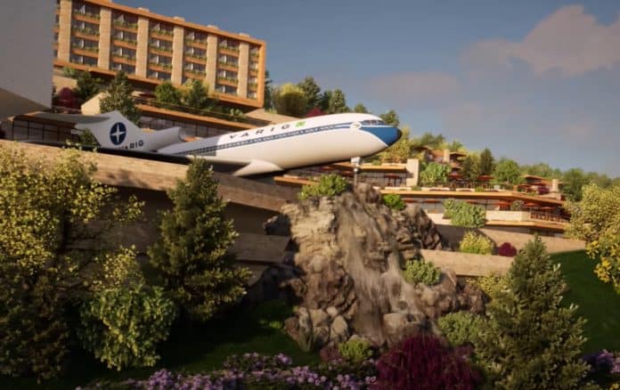Avião Varig Reformado