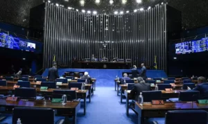 Plenário do Senado Federal que aprovou o aumento da CSLL para instituições financeiras.