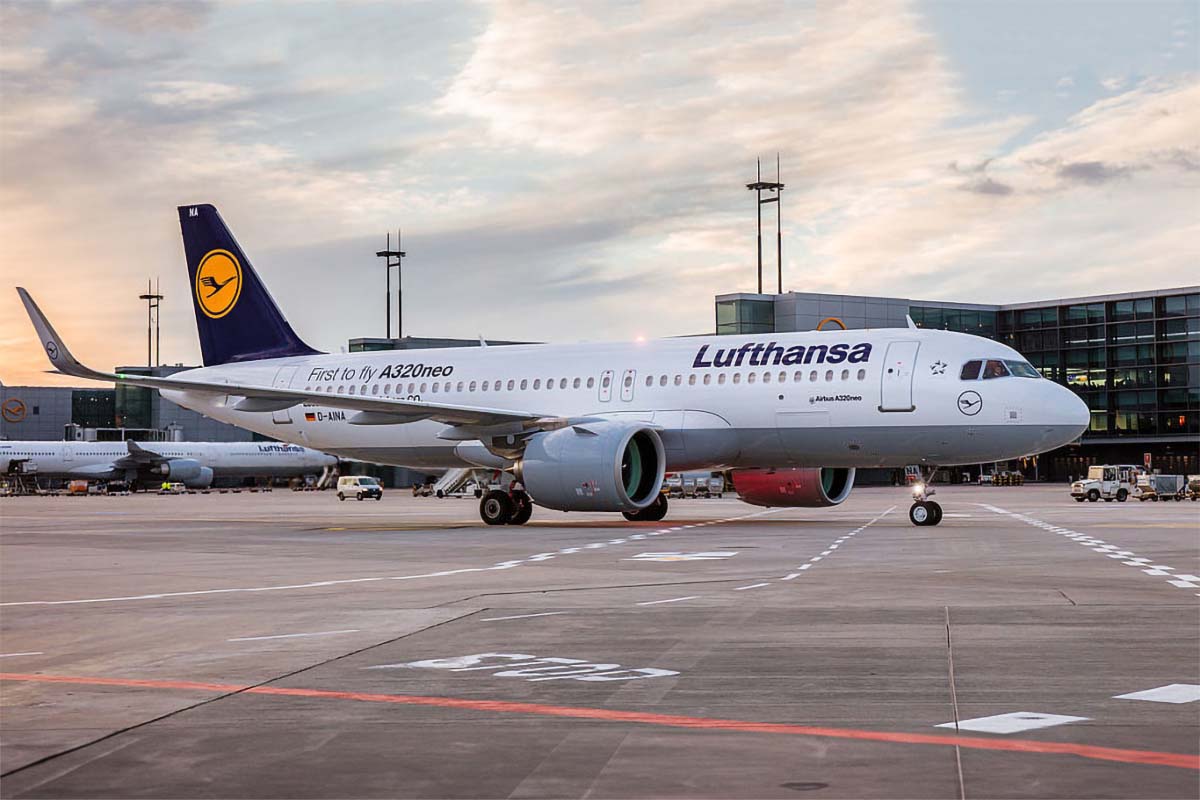 Imagem mostra avião da Lufthansa, que aderiu a programa de fidelidade com NFTs