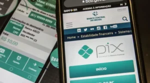 Imagem mostra a utilização do Pix