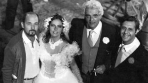 Imagem da esquerda para direita: Walter Avancini, Bruna Lombardi, Walmor Chagas e Antonio Fagundes.