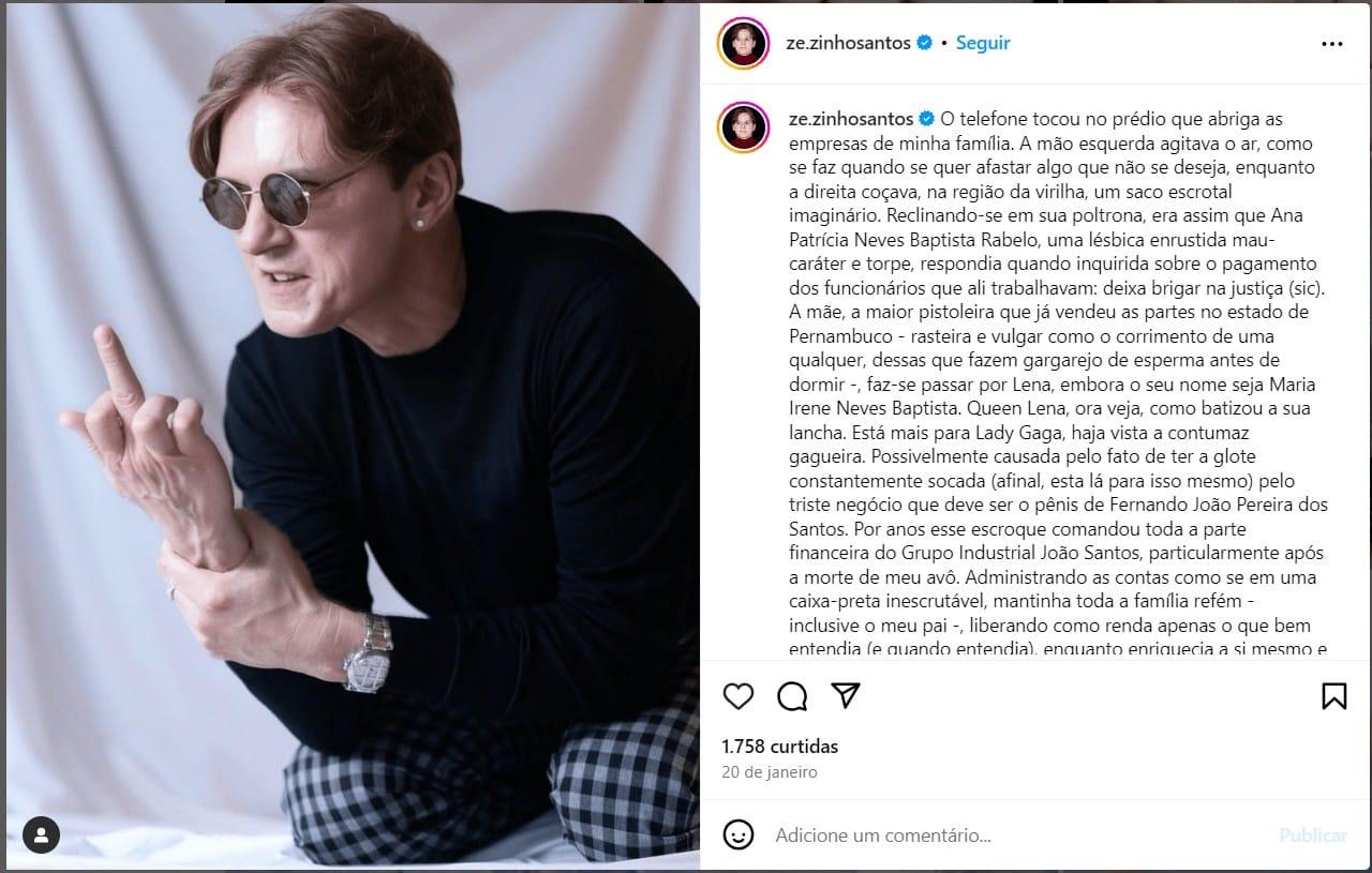 grupo joão santos rixa instagram zezinho