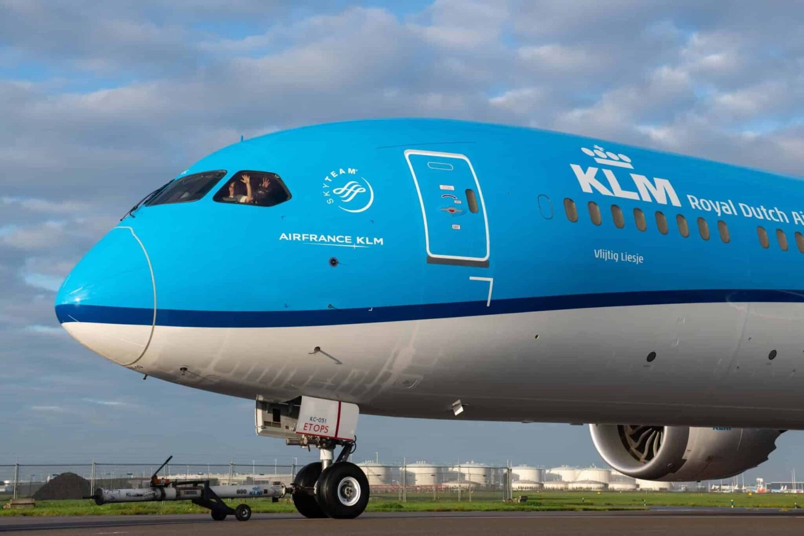 desperdício de comida KLM voos inteligência artificial