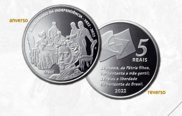 BC revela moeda de R$ 5 por 200 anos da Constituição; conheça