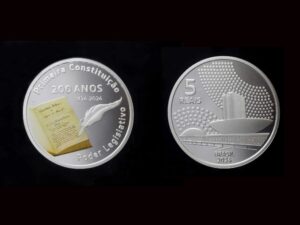 Banco Central fala em possível nova tiragem da moeda de R$ 5). (Foto: Divulgação/Banco Central do Brasil).