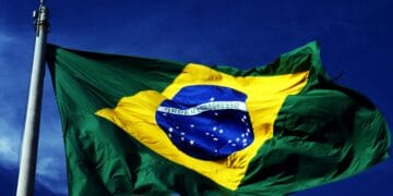 Bandeira do Brasil - PIB do Brasil