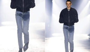 Jeans com mancha de xixi causa polêmica. (Foto: Divulgação/Jordanluca)