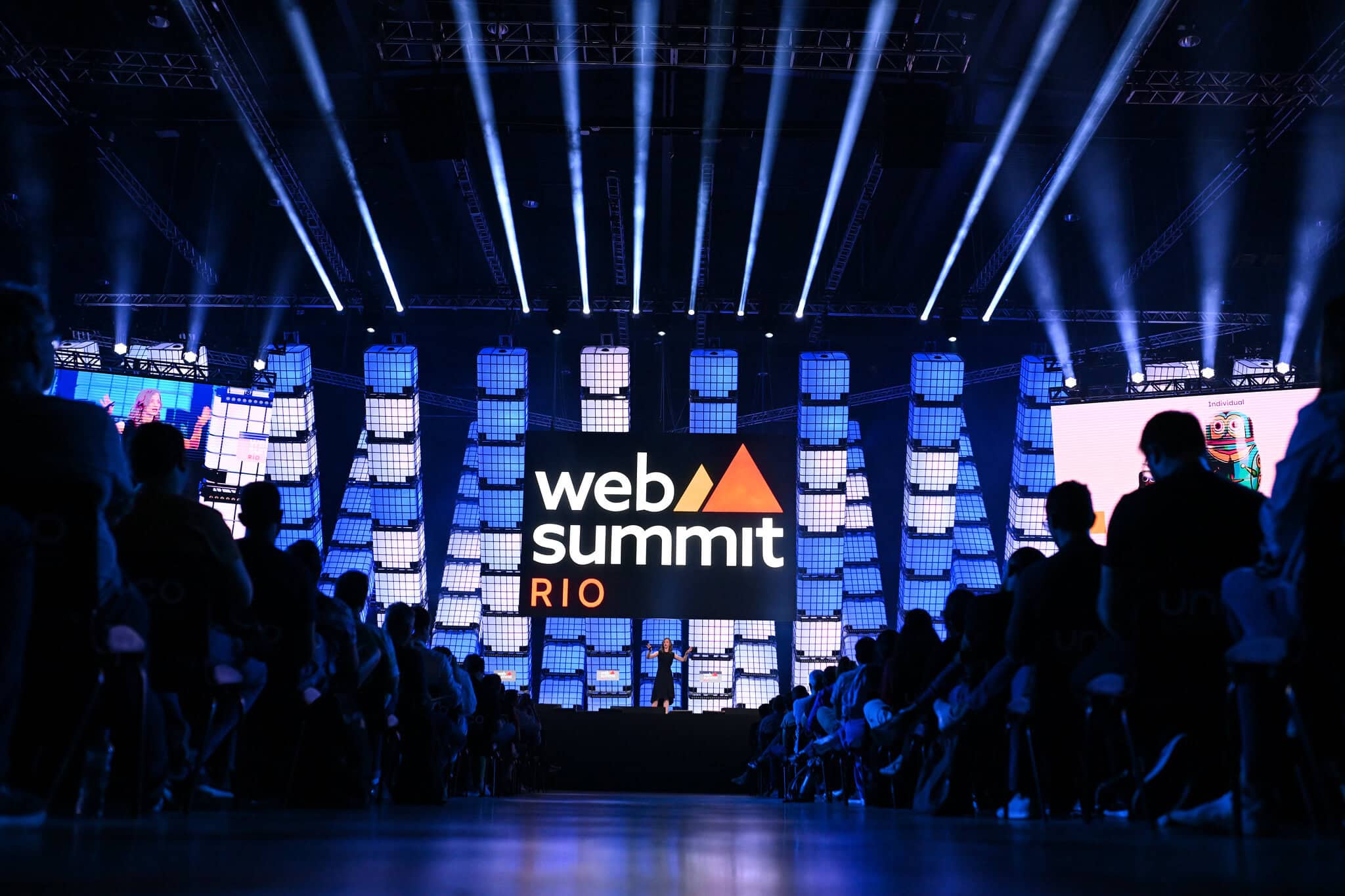 Startups no Web Summit 2024. (Foto: Stephen McCarthy/Web Summit Rio via Sportsfile/Flickr).