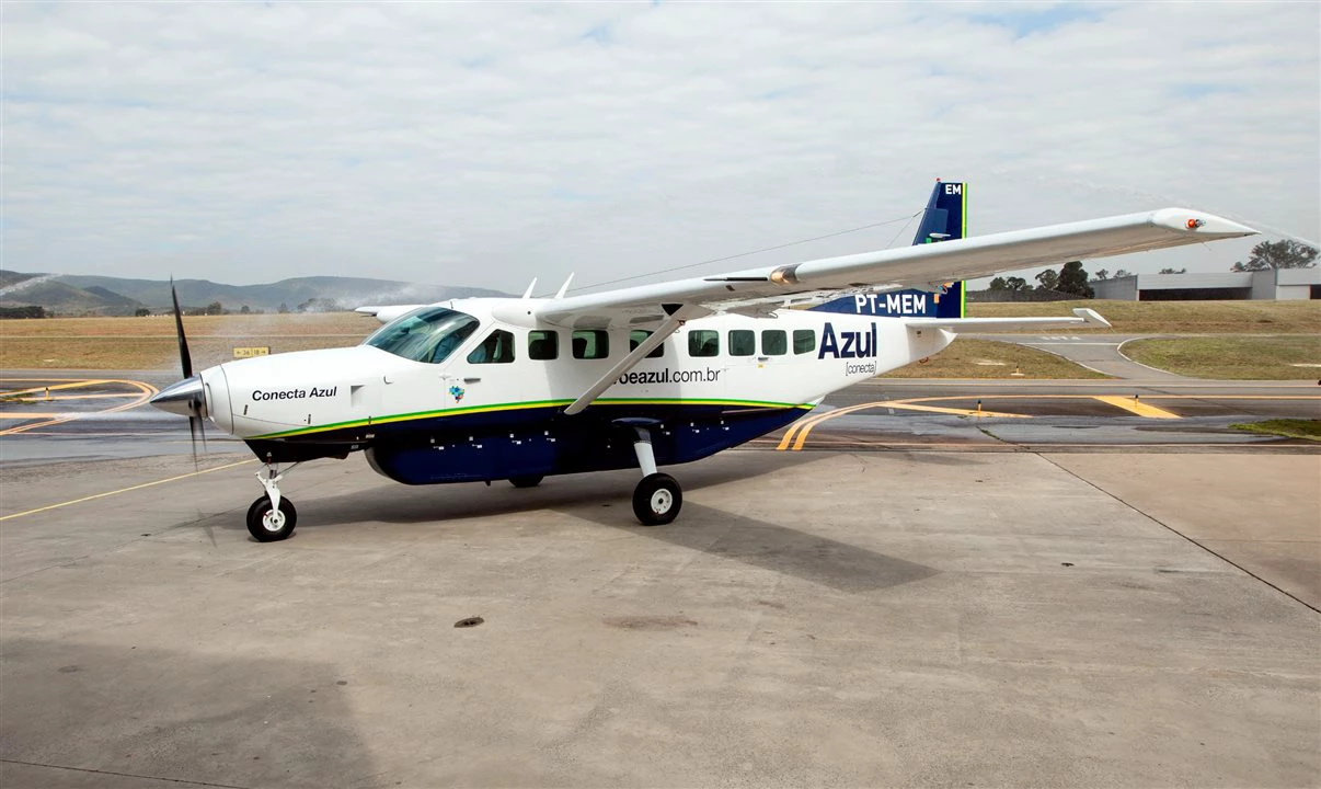 Voos de Jacarepaguá para BH e Campinas serão operados pela Cessna Gran Caravan. (Foto: Divulgação/Azul)