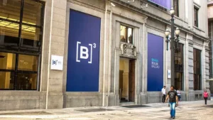 Fachada da sede da Bolsa de Valores do Brasil (B3).