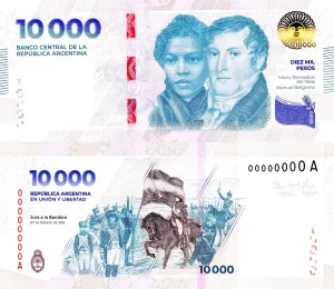 nota 10 mil pesos argentina