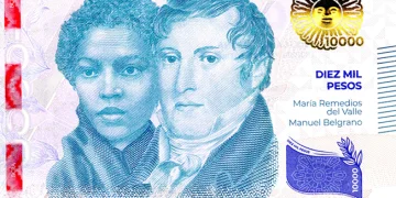 Com heroína negra, conheça a nova nota de 10 mil pesos da Argentina