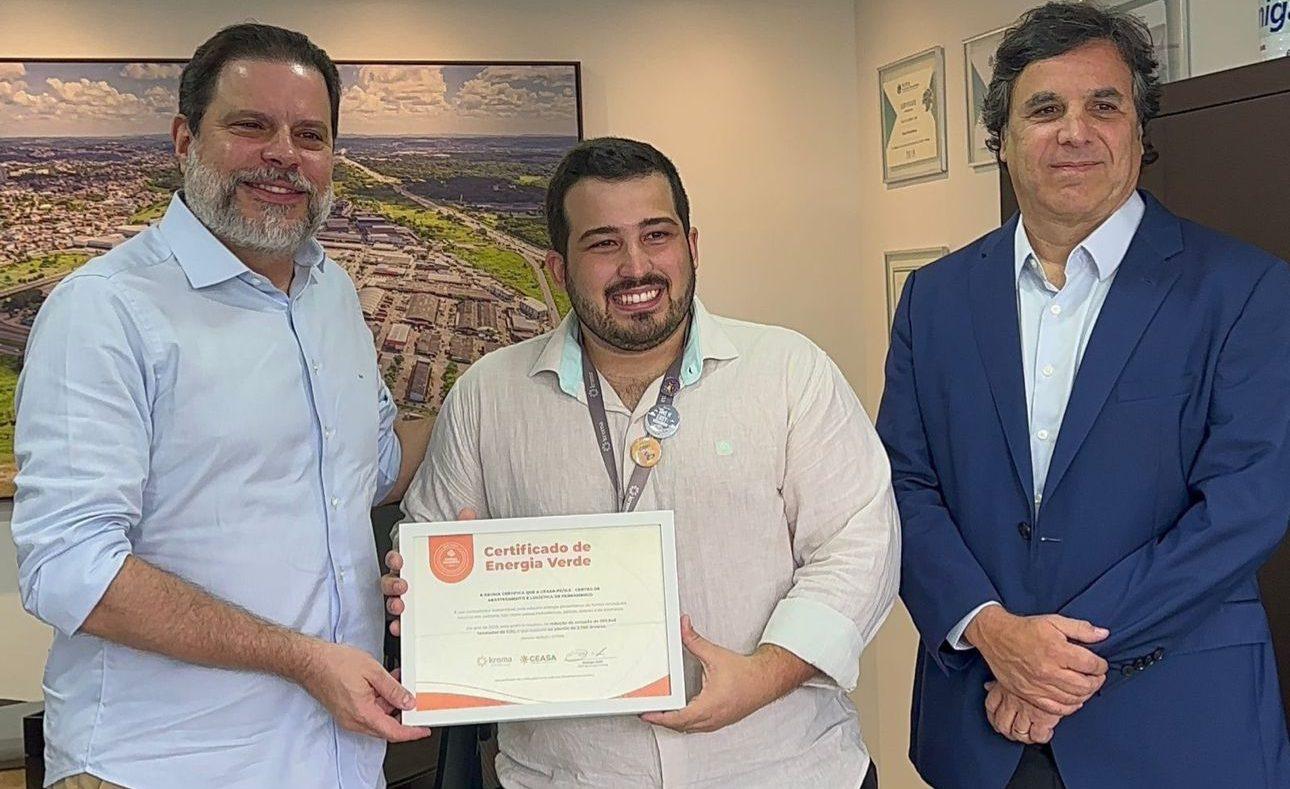 Certificado de energia renovável CEASA Pernambuco.