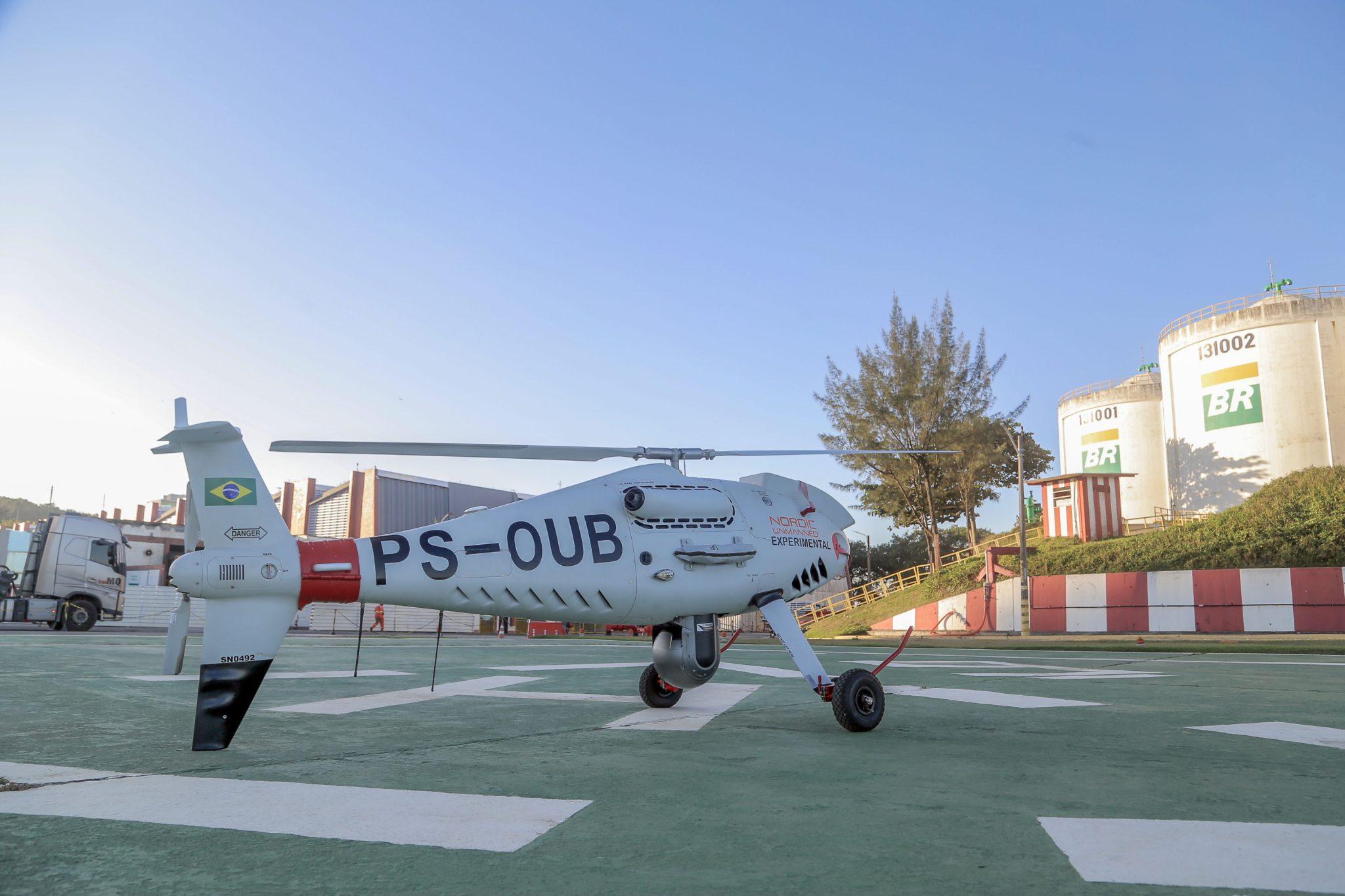 Drone da Petrobras aposta em segurança, logística e descarbonização. (Foto: Cezar Fernandes/Agência Petrobras)