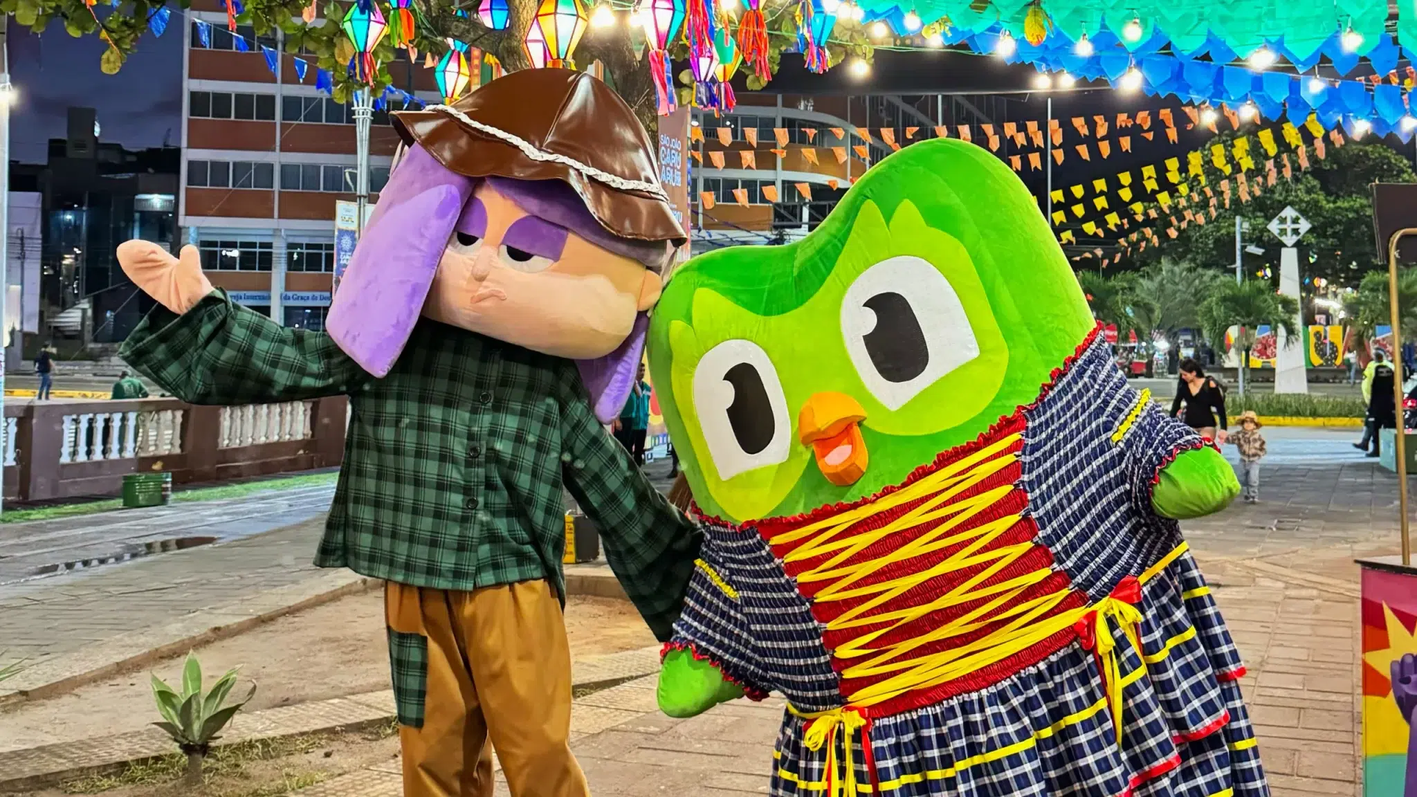 Duolingo no São João de Caruaru. (Foto: Divulgação/Promoview)
