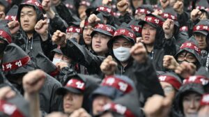 Greve da Samsung é prolongada e pode afetar diversos setores tecnológicos. (Foto: Reprodução/Twitter/AFP)