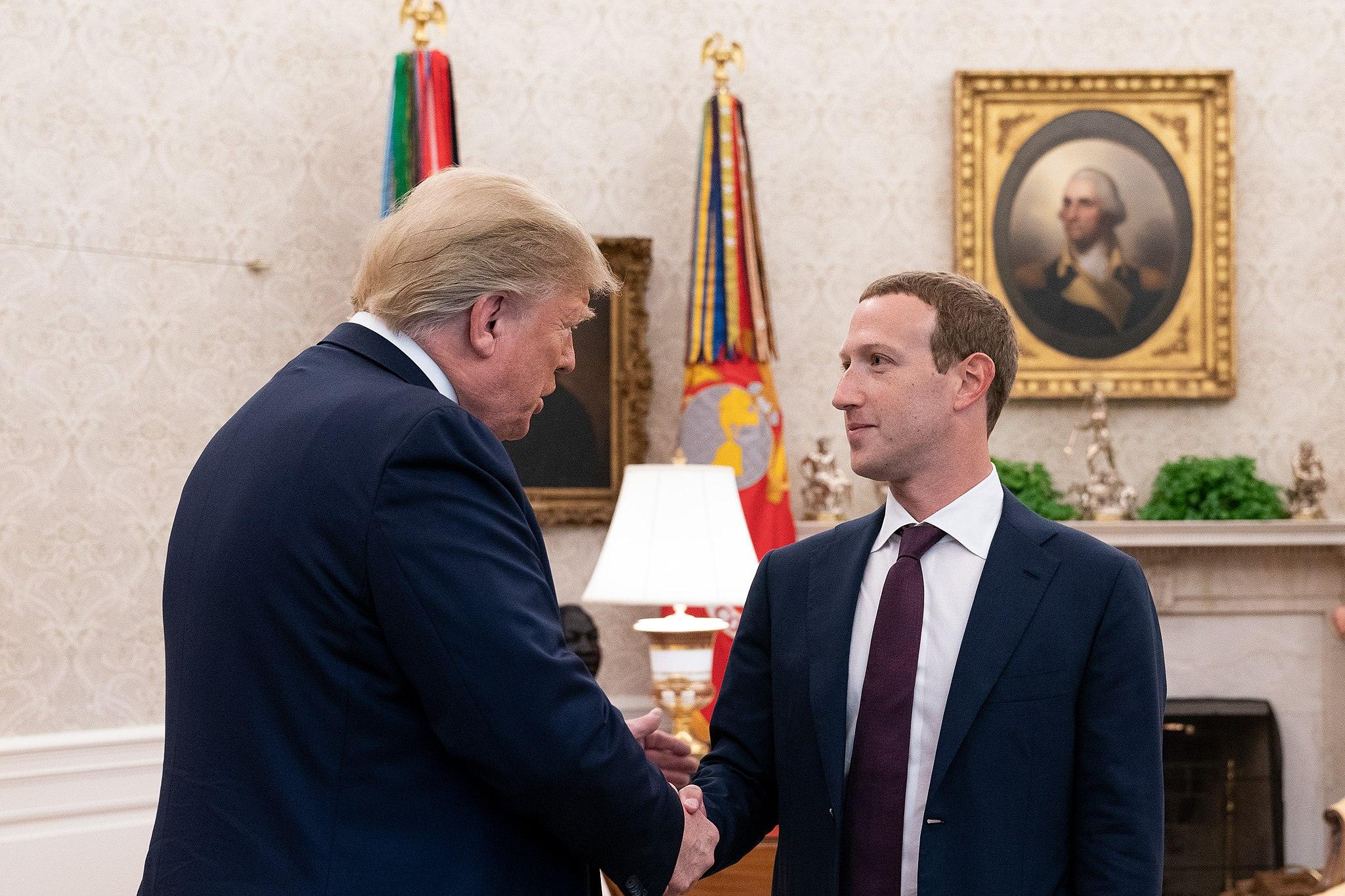 Mudança política no Vale do Silício - Mark Zuckeberg é um dos mais novos 'trumpistas'. (Foto: The White House/Wikimedia Commons)