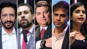 Disputa eleitoral em São Paulo 2024; Nunes e Boulos na liderança; Agregador de pesquisas eleitorais.