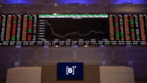 Balcão de negócios do Ibovespa (B3), a bolsa de valores do Brasil.
