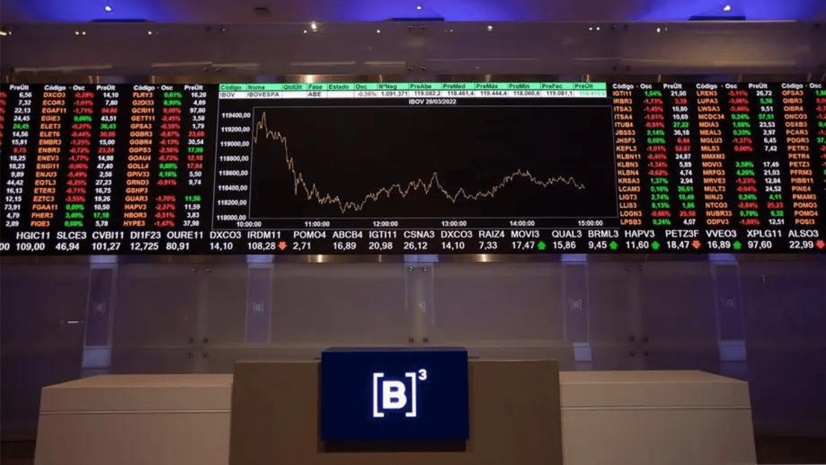 Balcão de negócios do Ibovespa (B3), a bolsa de valores do Brasil.