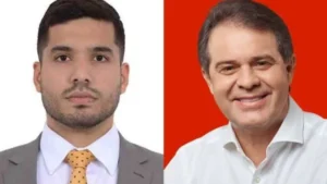Candidatos André Fernandes (PL) e Evandro Leitão (PT) candidatos na eleição do segundo turno em Fortaleza.