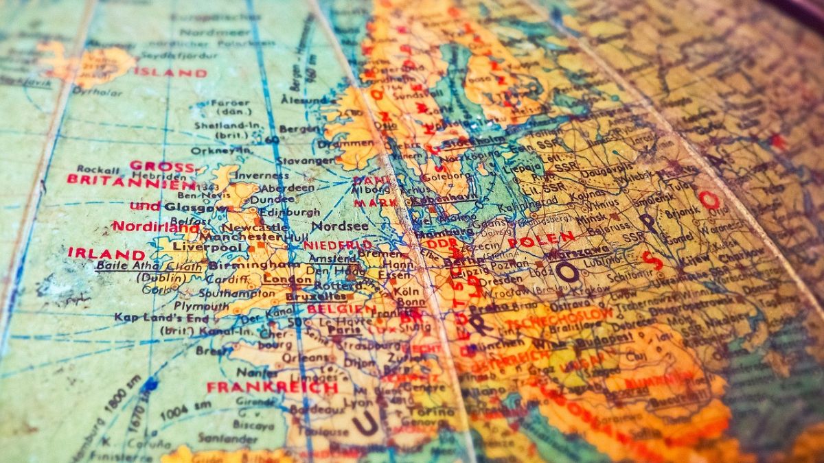 Imagem ilustrativa do mapa mundi para representar o comércio global