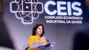 Ministra da Saúde, Nísia Trindade detalha como recursos vão ajudar a indústria da saúde