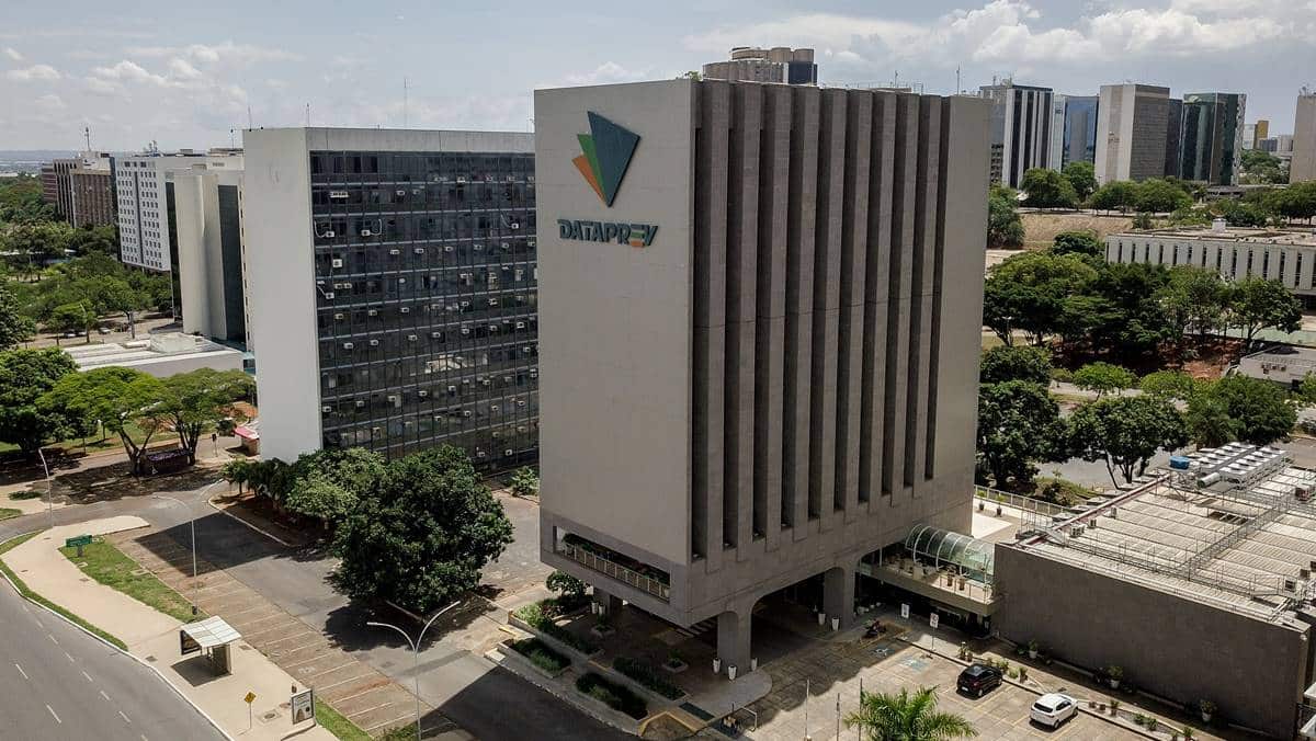 Prédío da empresa Dataprev, uma das estatais federais que contribui para o déficit registrado em 2024