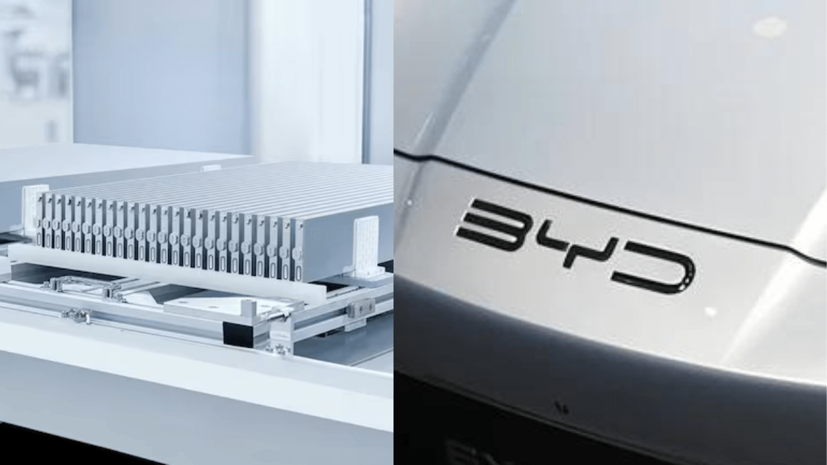 Baterias de estado sólido nos carros elétricos da BYD.
