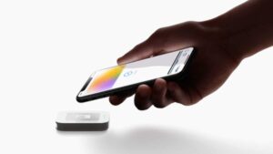 Imagem de um aparelho da Apple, representando as falhas no Apple Card.