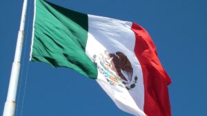 Imagem da bandeira do México para ilustrar uma matéria sobre o PIB do México.