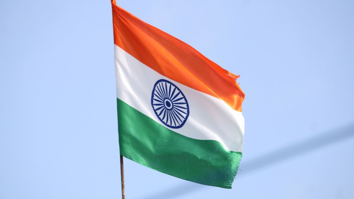 Imagem da bandeira da Índia para ilustrar uma matéria jornalística sobre o PIB da Índia