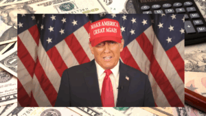 Presidente Donald Trump em pronunciamento sobre a Inflação e Economia dos EUA.