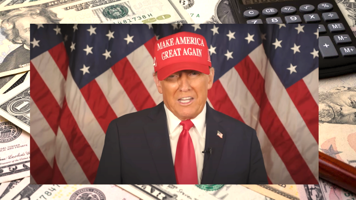 Presidente Donald Trump em pronunciamento sobre a Inflação e Economia dos EUA.