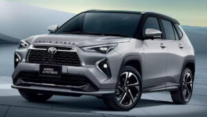 Imagem de divulgação do novo Toyota Yaris Cross 2025.