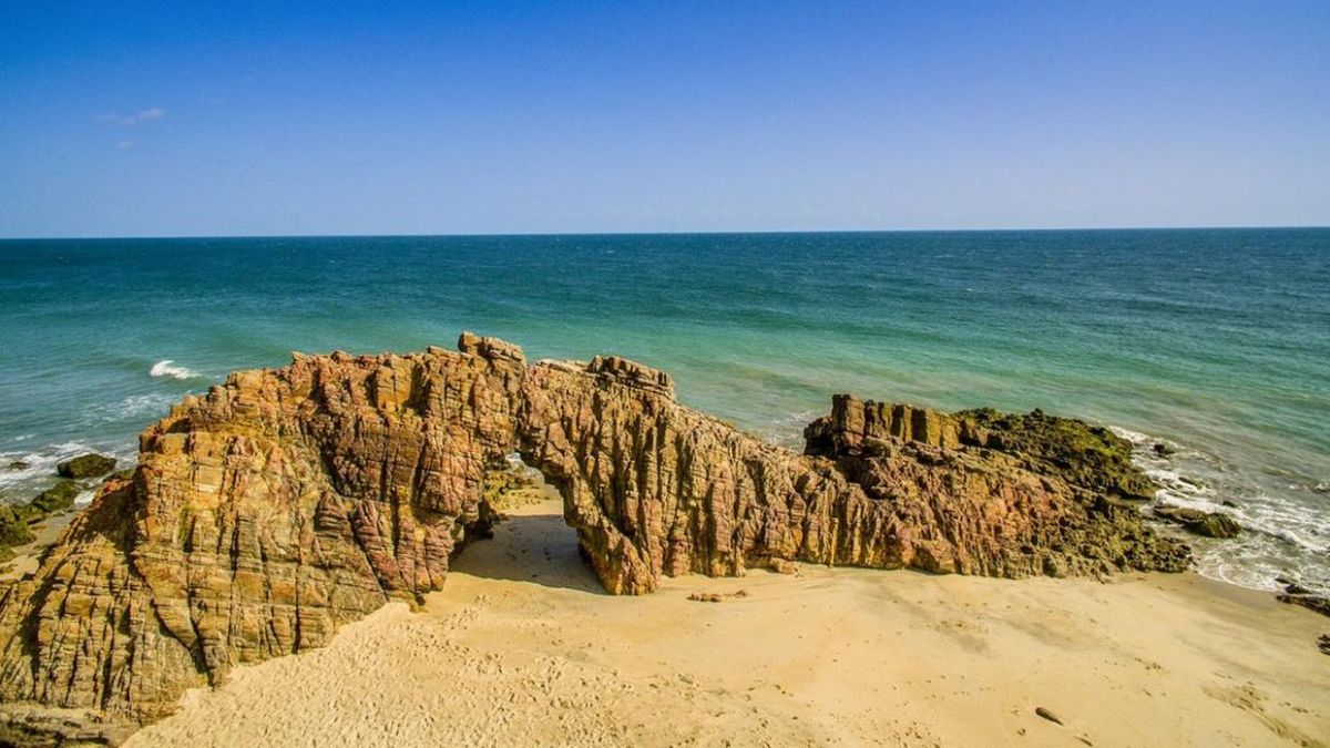 Pedra Furada no Parque Nacional de Jericoacoara.