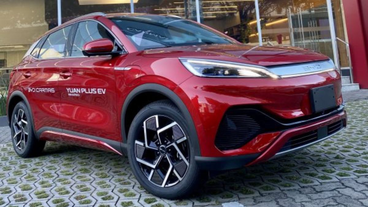 Imagem de um veículo elétrico da BYD para ilustrar uma matéria jornalística sobre a BYD Carmais.