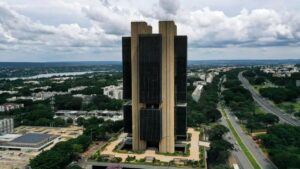Imagem do Banco Central do Brasil para ilustrar uma matéria jornalística sobre a ata do Copom e sobre a alta do dólar e dos juros.