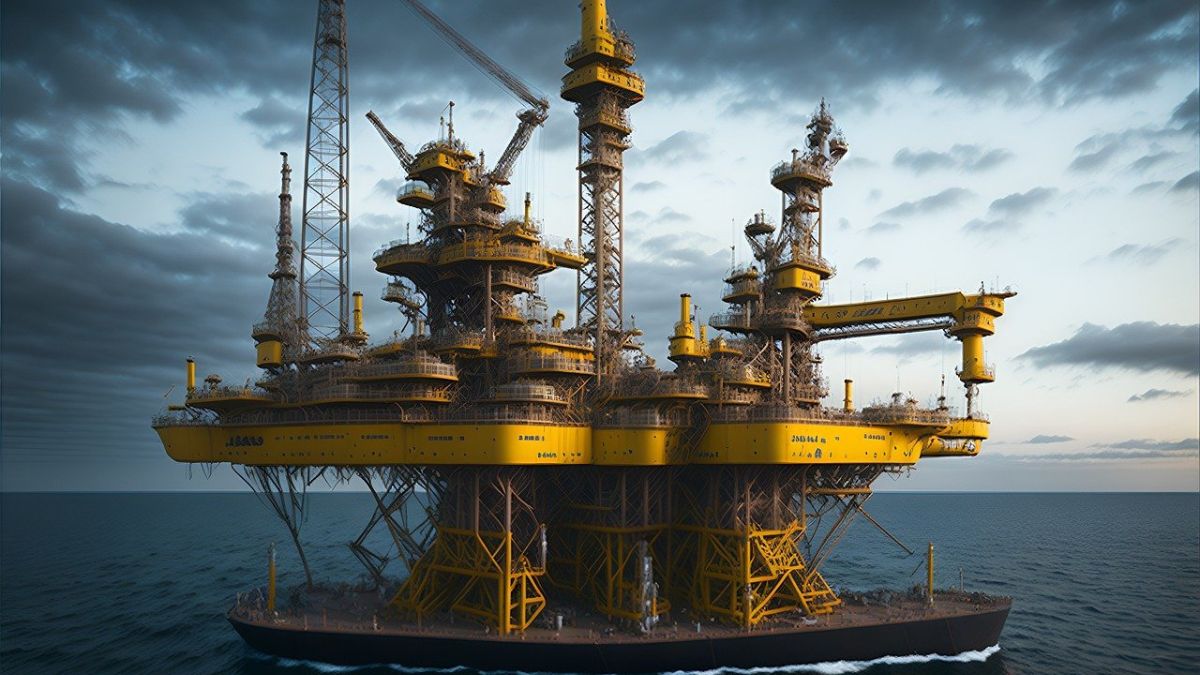 Imagem ilustrativa de uma petroleira em alto mar para ilustrar uma matéria jornalística sobre a Brava Energia.