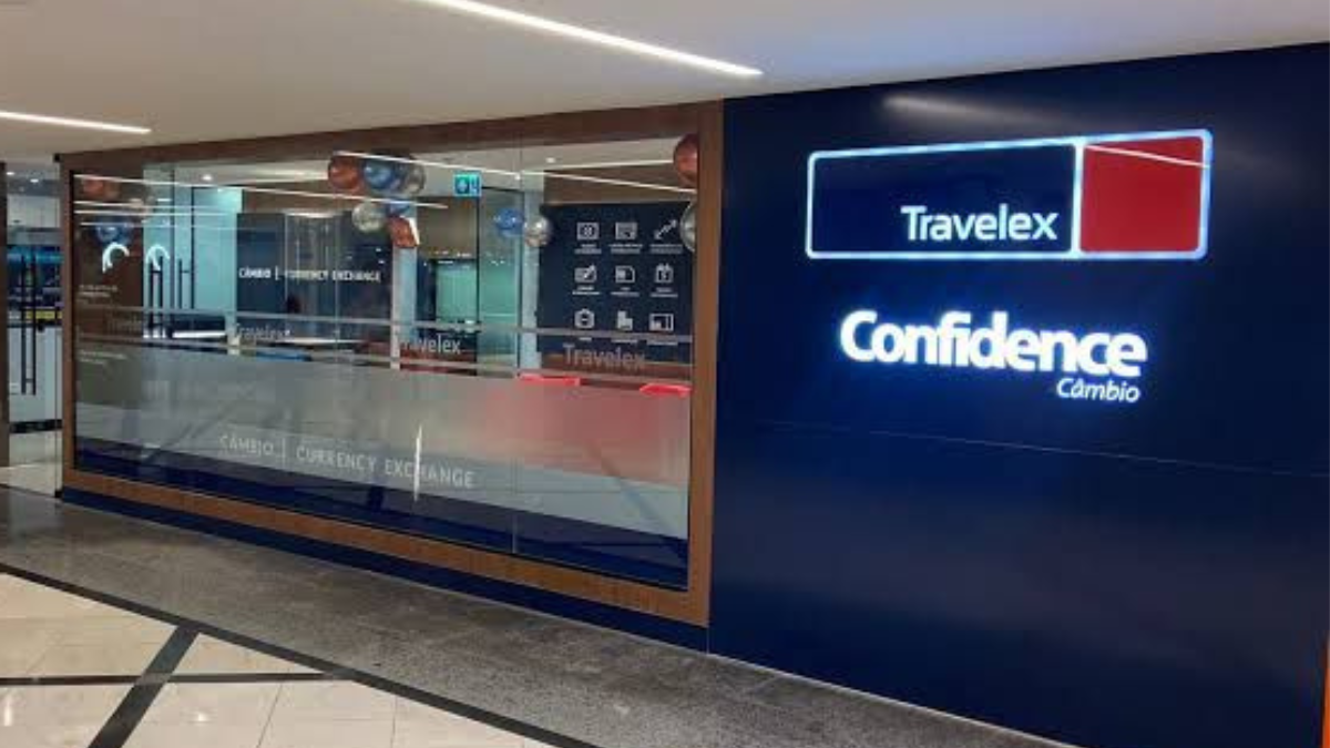 Fachada de uma unidade do Grupo Travelex Confidence, recentemente autorizado pelo Banco Central a operar como banco múltiplo no Brasil.
