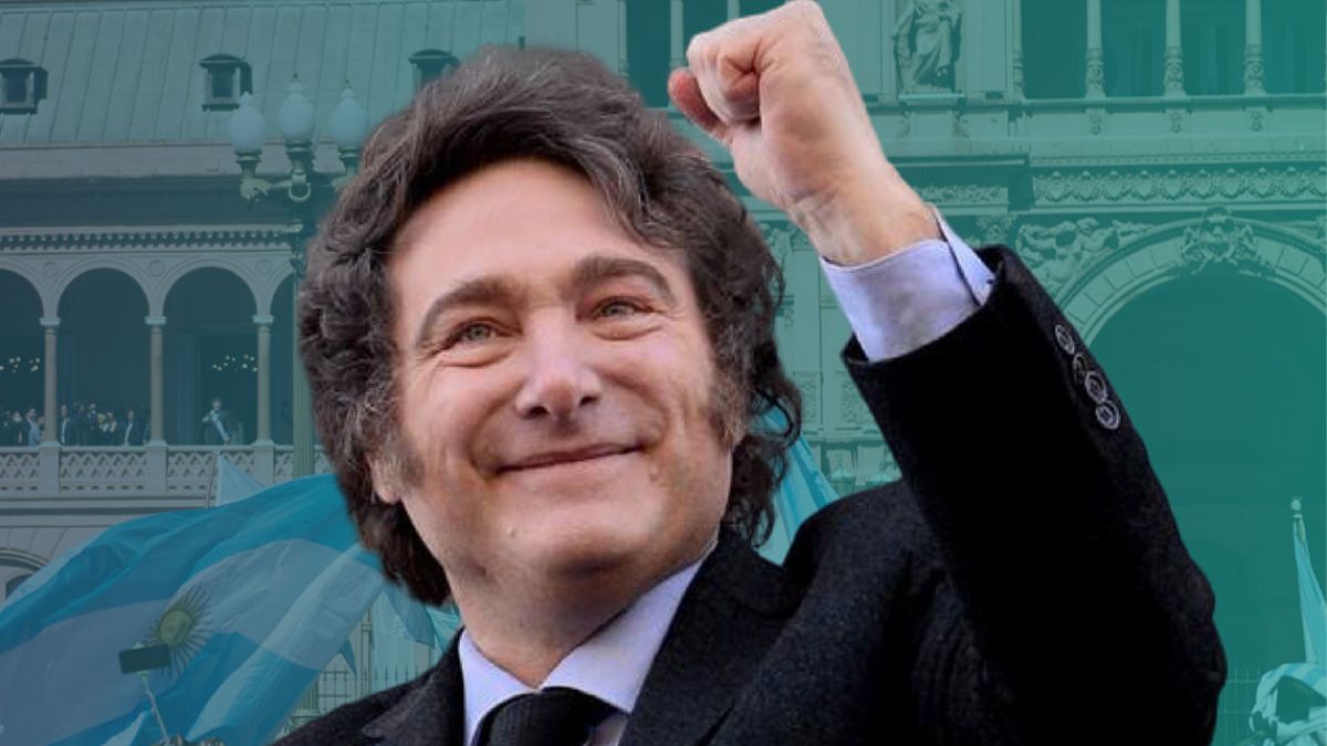 Imagem de Javier Milei, presidente da Argentina