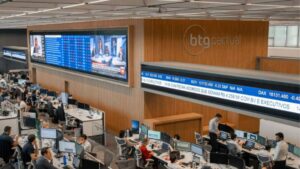 Imagem das instalações do BTG Pactual. Pagamento de JCP do BTG Pactual referente a 2024 foi aprovado