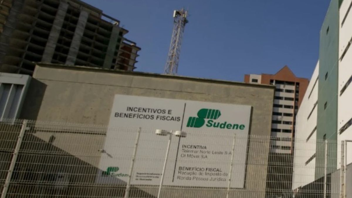 Fachada da SUDENE, que está realizando incentivos fiscais no Nordeste.