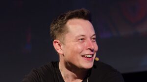 Imagem do bilionário Elon Musk para ilustrar uma matéria jornalística sobre a fortuna dele.