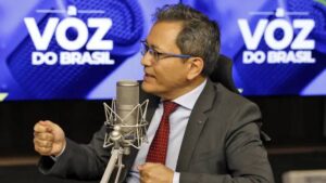 Imagem do secretário especial da Receita, Robinson Barreirinhas, durante o programa Voz do Brasil. Fiscalização do Pix vai evitar que se caia na malha fina, diz secretário especial da Receita Federal