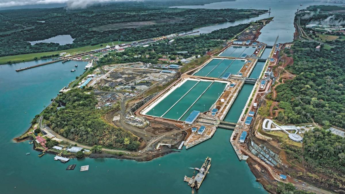Imagem do Canal do Panamá. Presidente do Panamá descarta negociações com os EUA sobre o Canal
