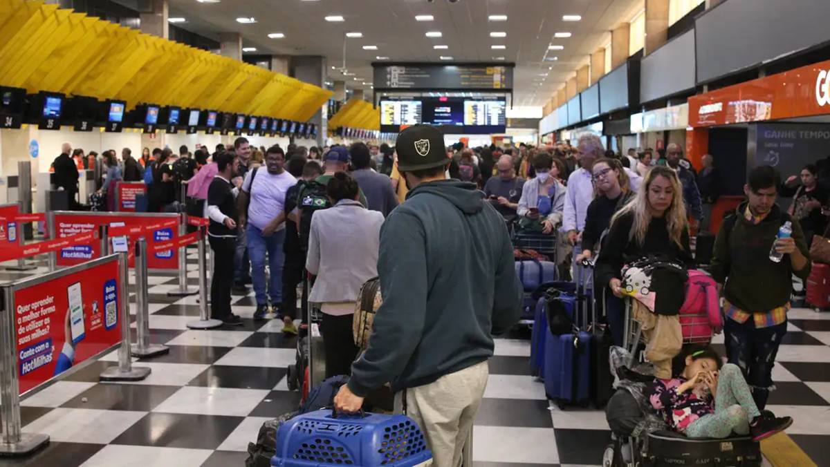 Aeroporto de Congonhas. Turismo internacional registra recorde no setor no Brasil